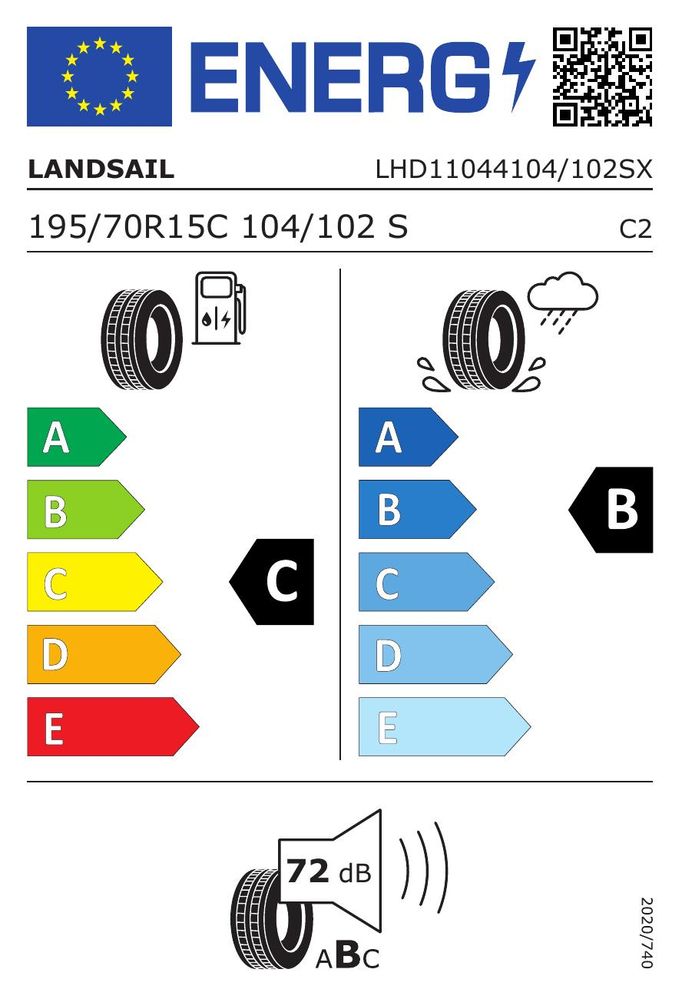 Landsail LSV88 195/70R15C 104/102S 